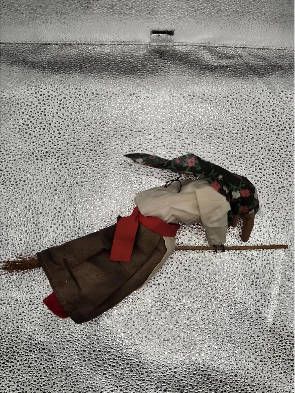 Vintage Scandinavian Hanging Kitchen Witch doll Auction find, ready to hang